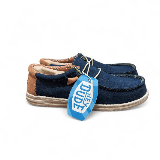 New Men's Hey Dude Wally Workwear Denim Loafers Size 13 - Larmar's New And Used Products