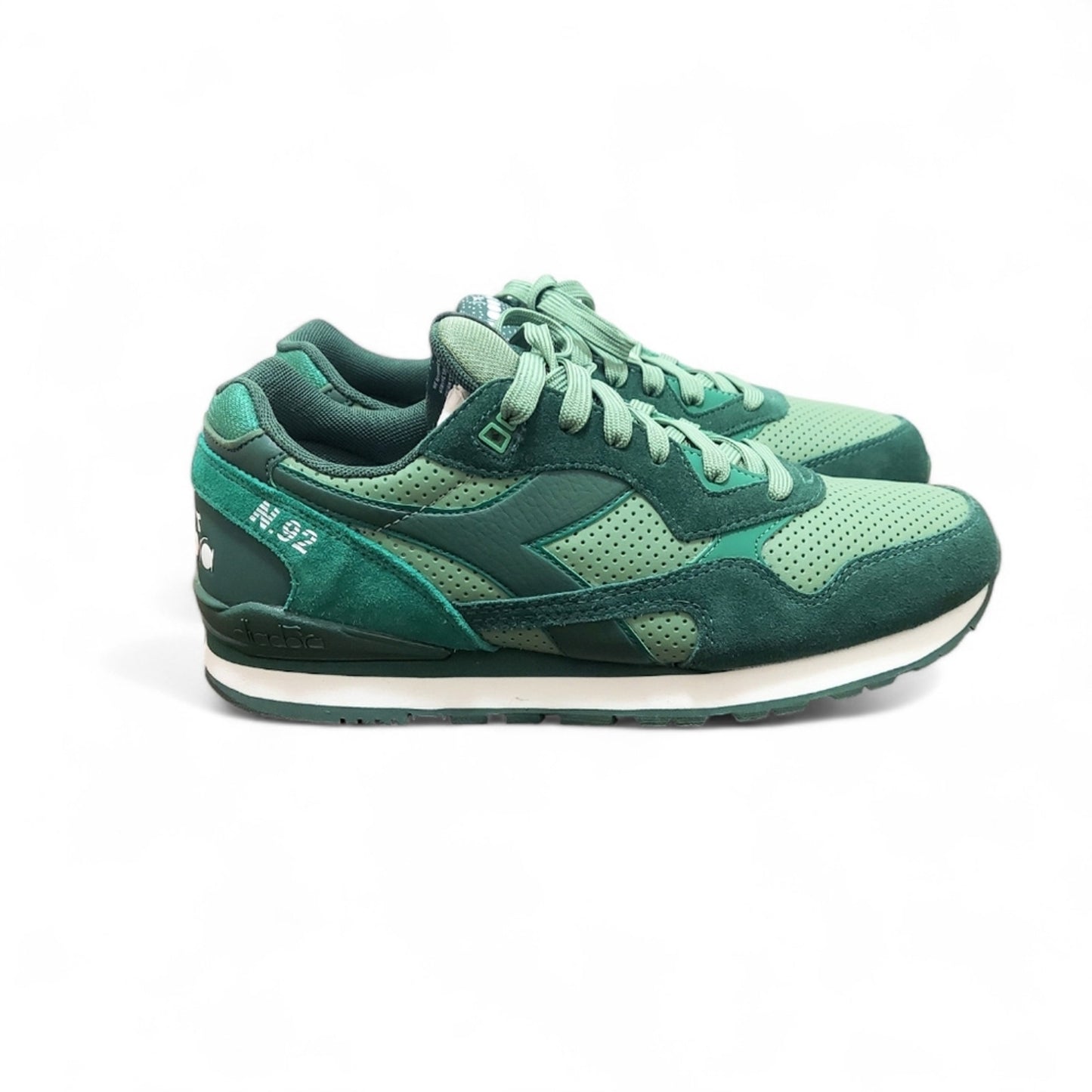 Diadora N92 Ivy Green Classic Running Sneakers - Men's Size 8 New No Box