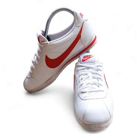 Nike Cortez Red White Leather Youth 6 / Women’s 7.5 Sneakers 749482-103