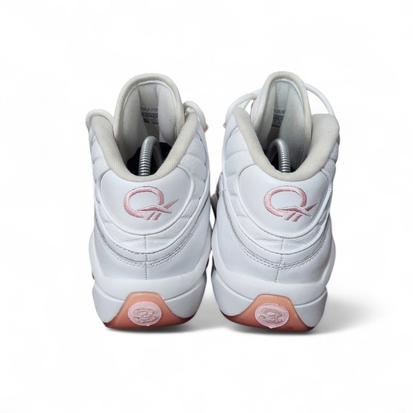 Reebok Question Mid Pink White Allen Iverson Basketball Sneakers Men's Size 10.5