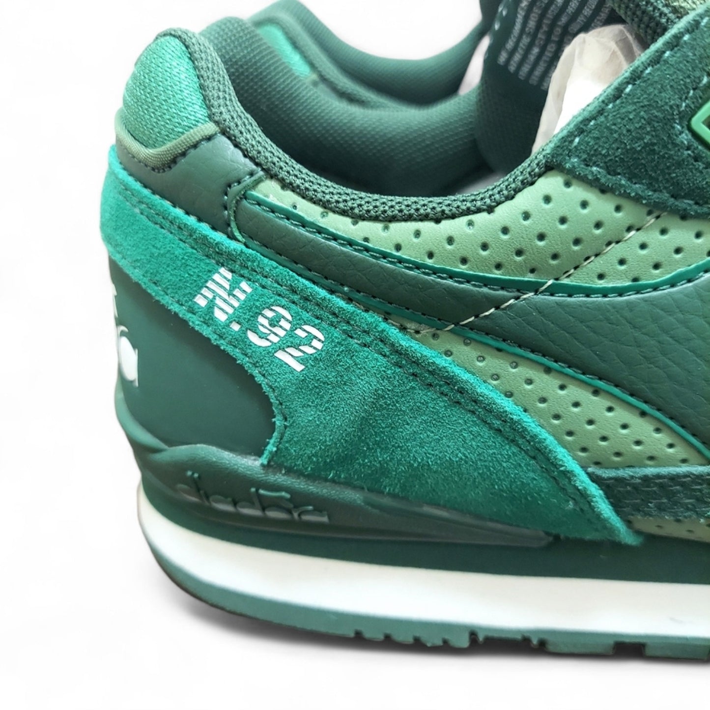 Diadora N92 Ivy Green Classic Running Sneakers - Men's Size 8 New No Box