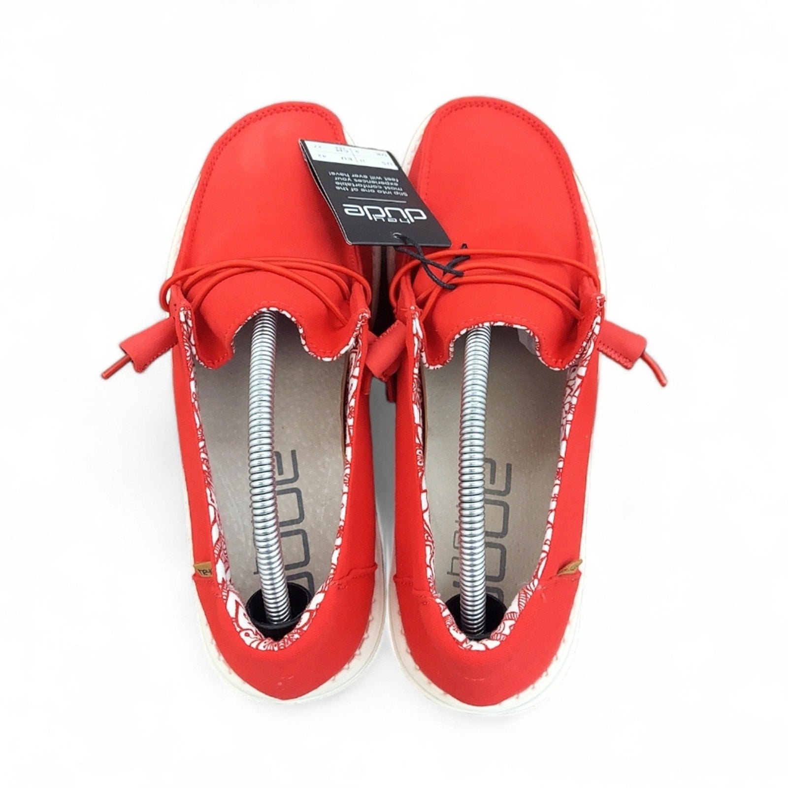 Women's Hey Dude Wendy Loafers Red New, No Box - Larmar's New And Used Products