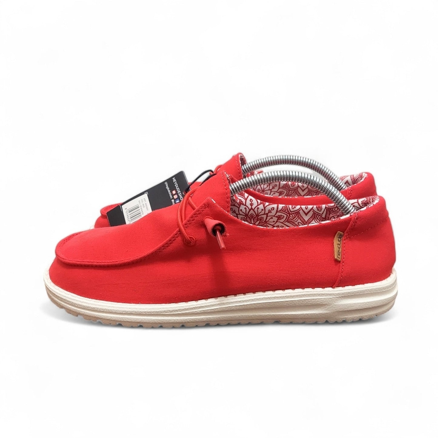 Women's Hey Dude Wendy Loafers Red New, No Box - Larmar's New And Used Products