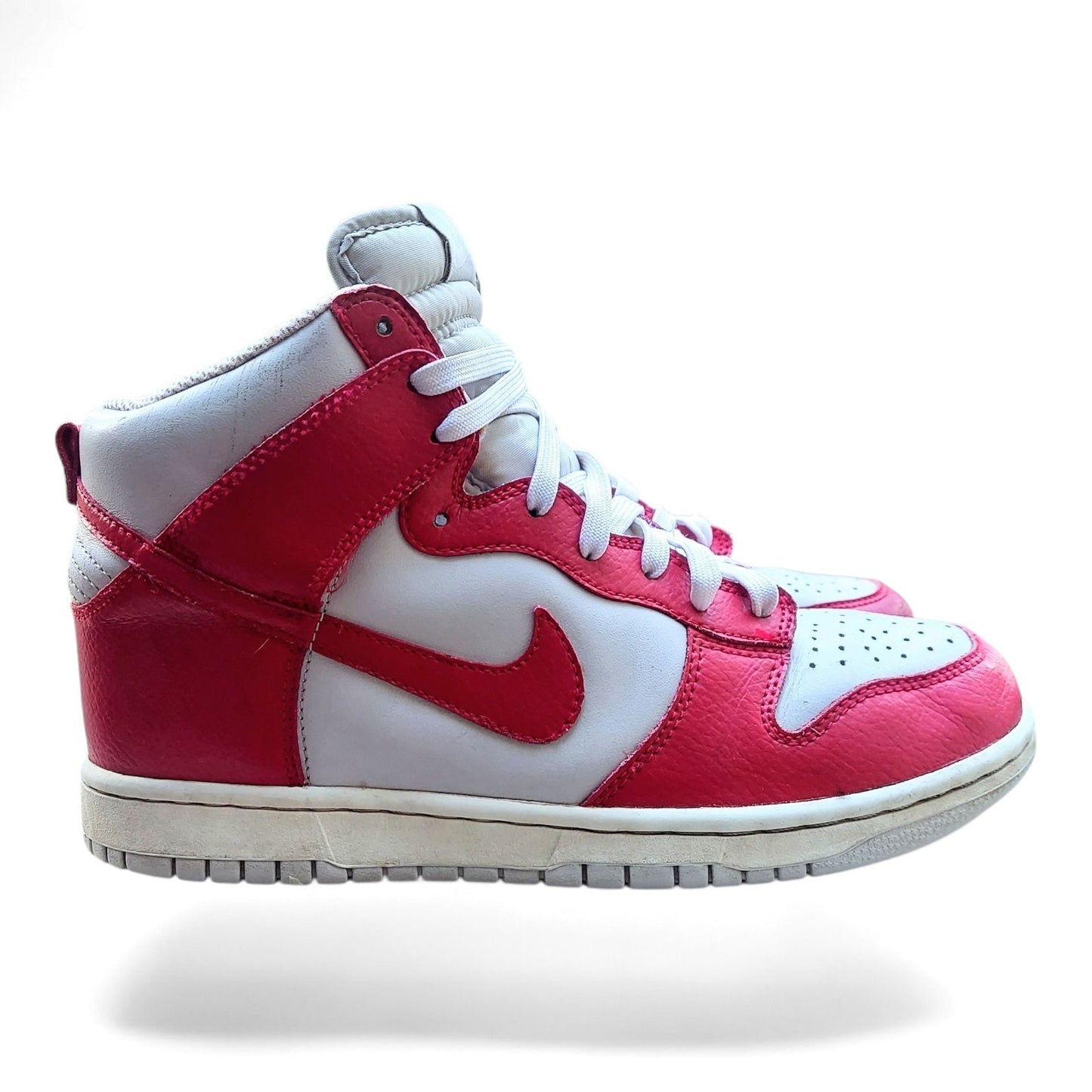 Nike Dunk High Gym Red Neutral Grey Sail Womens 8 Sneakers 407922-602