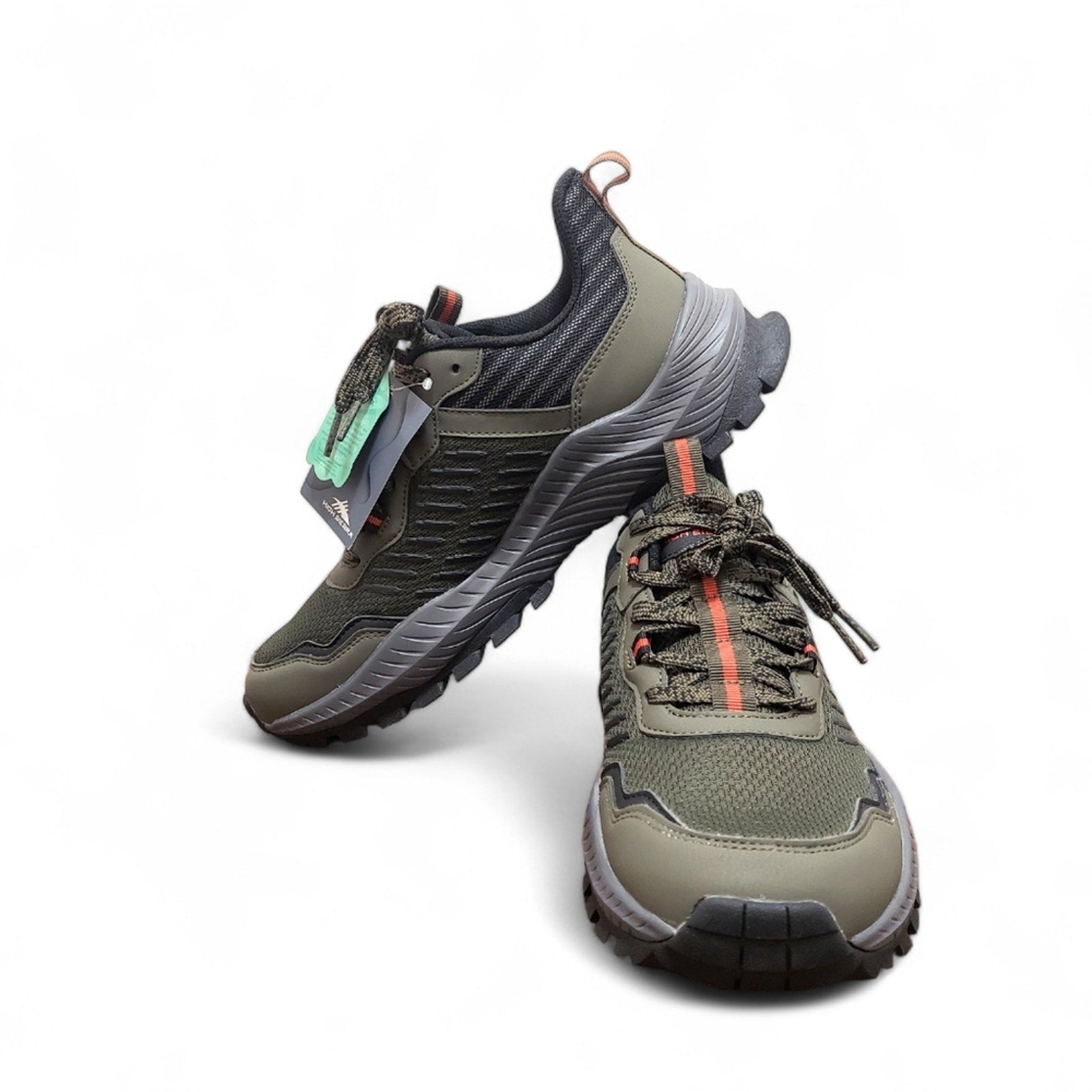 New High Sierra Alpine Low Hiker Shoes Trail Sneakers Olive Green - Larmar's New And Used Products