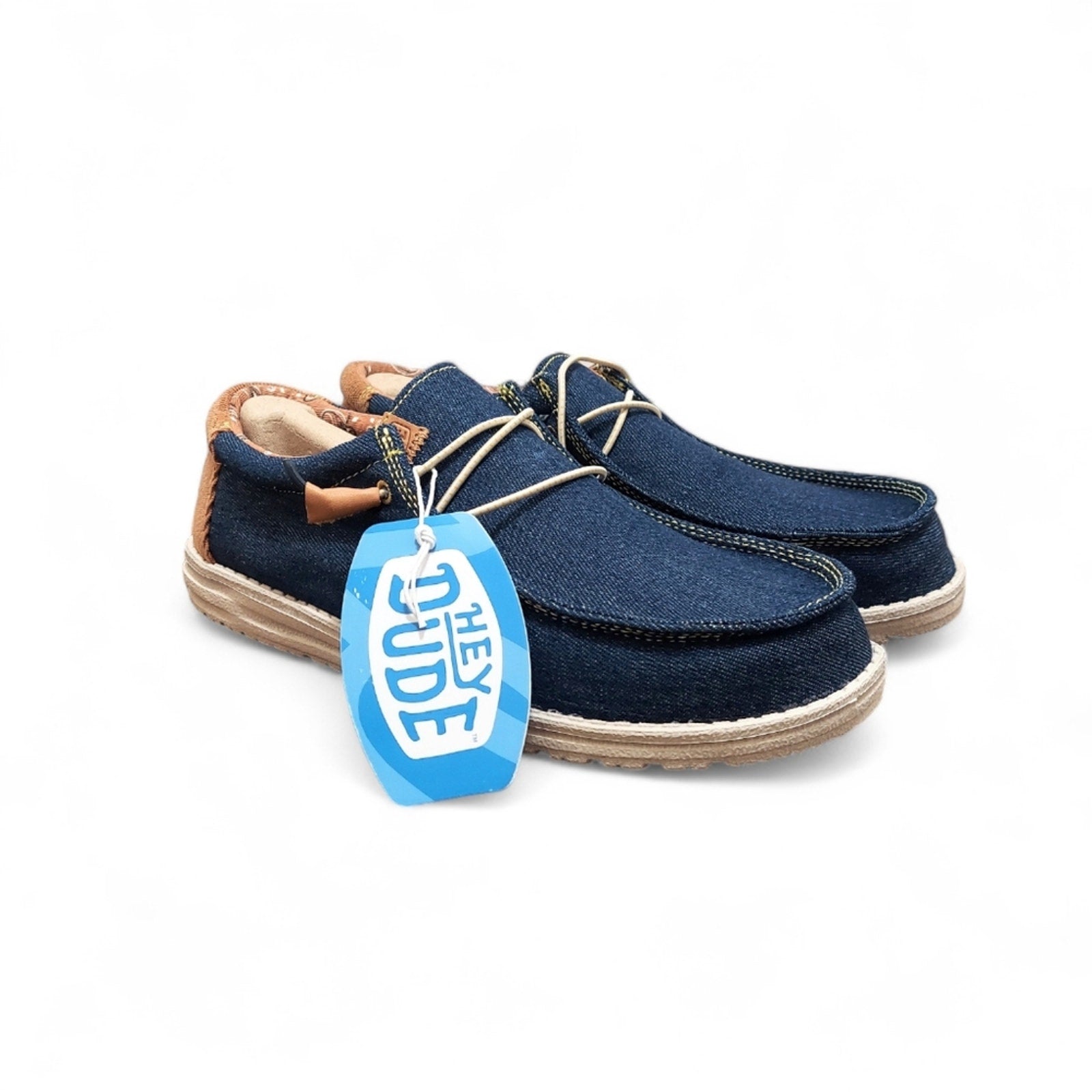 New Men's Hey Dude Wally Workwear Denim Loafers Size 13 - Larmar's New And Used Products