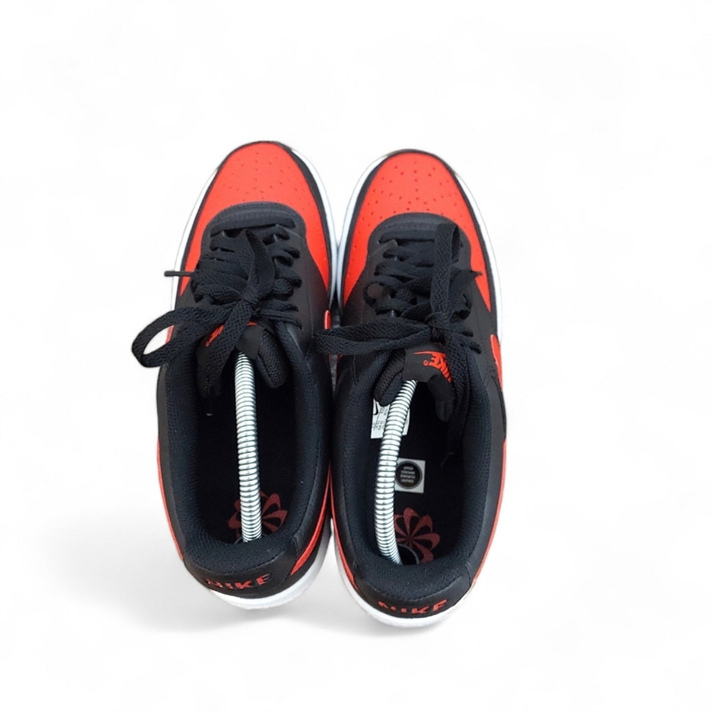 Nike Court Vision Low Black/Red Sneakers - Men's Size 9.5 New Without Box
