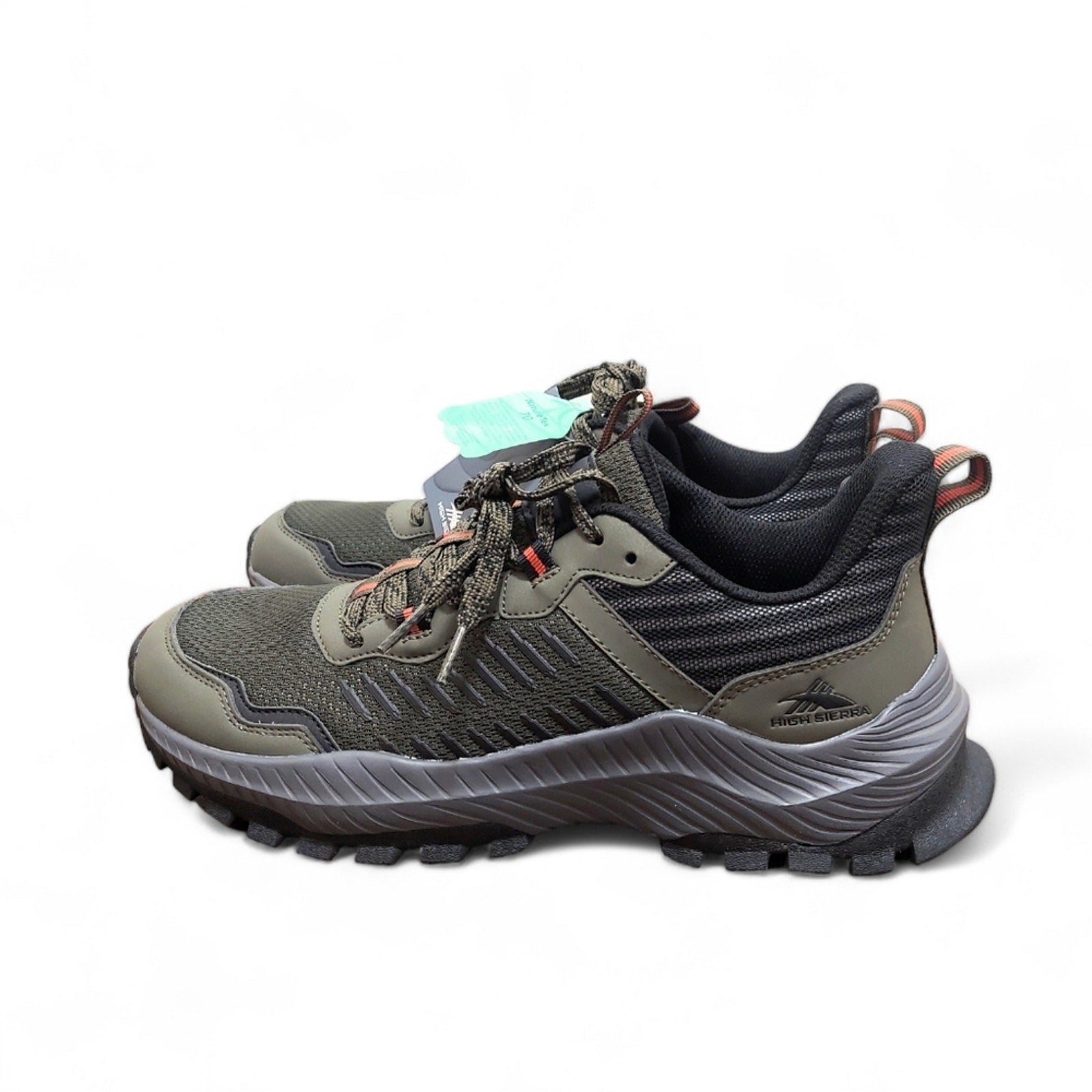 New High Sierra Alpine Low Hiker Shoes Trail Sneakers Olive Green - Larmar's New And Used Products
