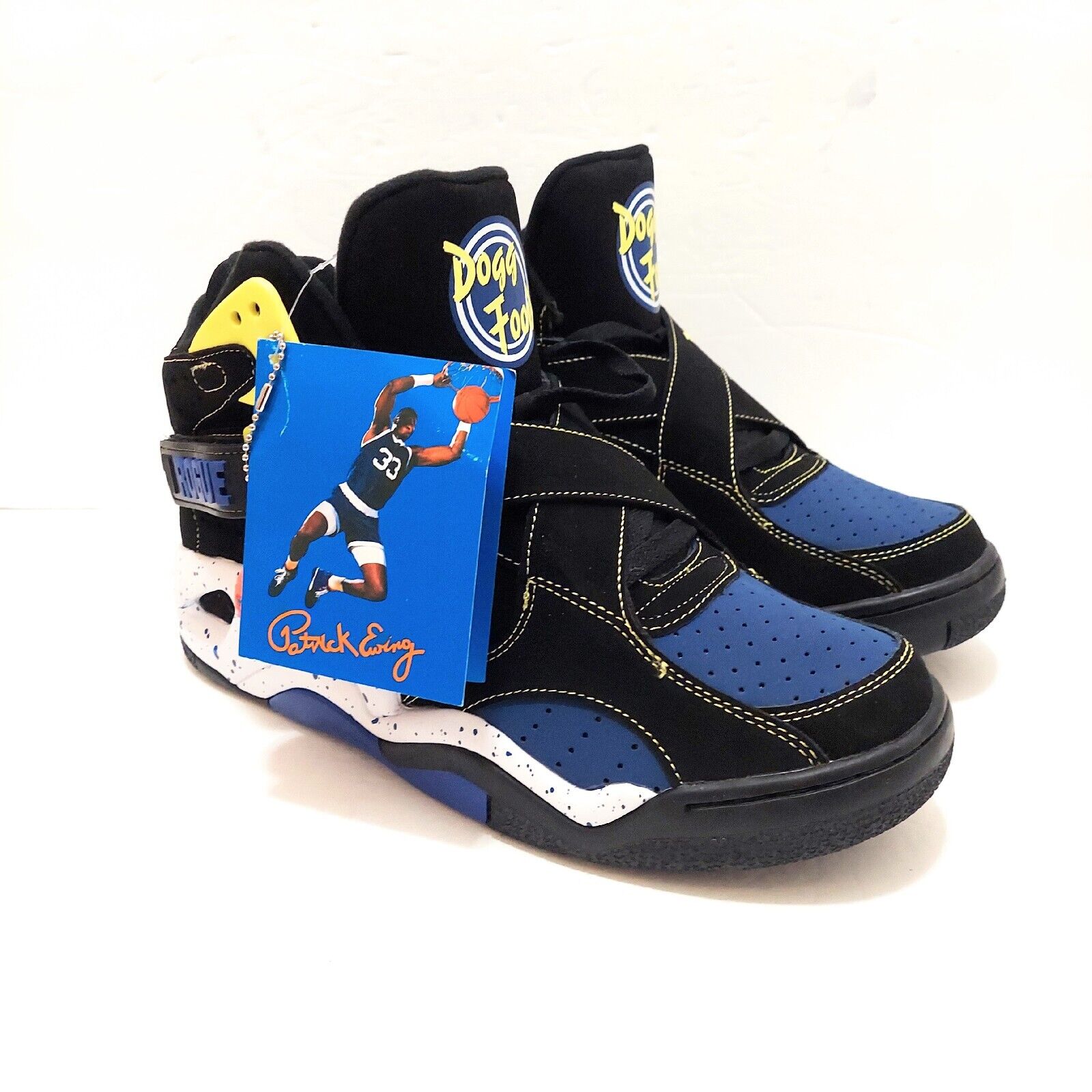 NEW Ewing Athletics Rogue x Dogg Pound Collab Sneakers (Black/Royal) - Larmar's New And Used Products