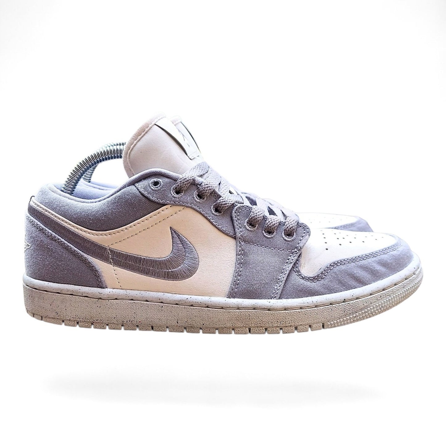 Nike Air Jordan 1 Low Steel Grey Sail Womens 9.5 Mens 8 Sneakers Shoes