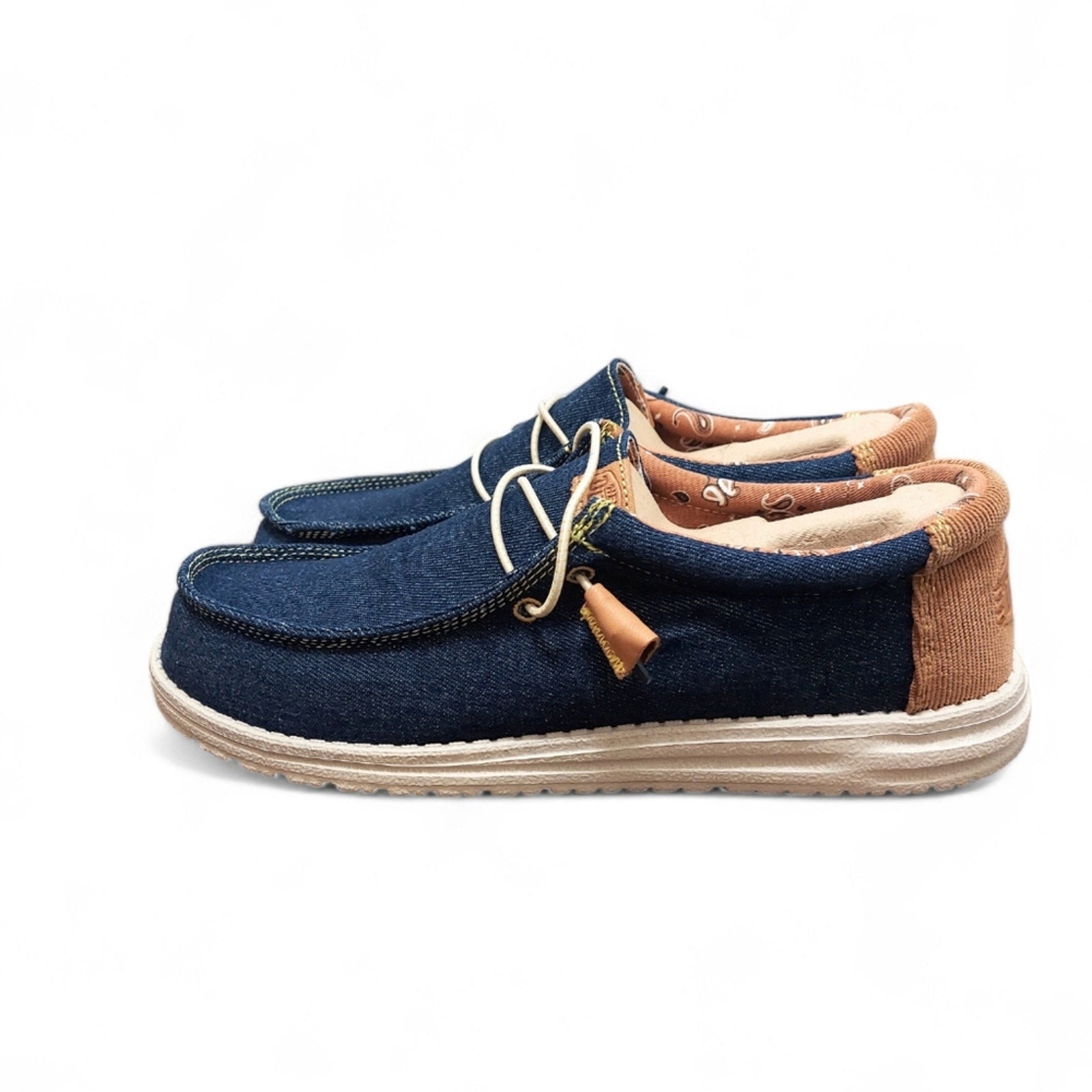 New Men's Hey Dude Wally Workwear Denim Loafers Size 13 - Larmar's New And Used Products