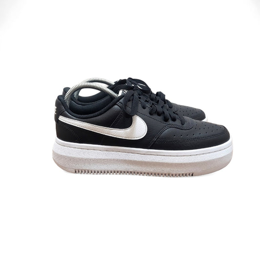 Nike Court Vision Alta Black/White Sneakers - Women's Size 9.5 New Without Box