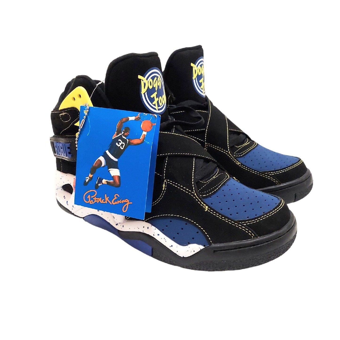NEW Ewing Athletics Rogue x Dogg Pound Collab Sneakers (Black/Royal) - Larmar's New And Used Products