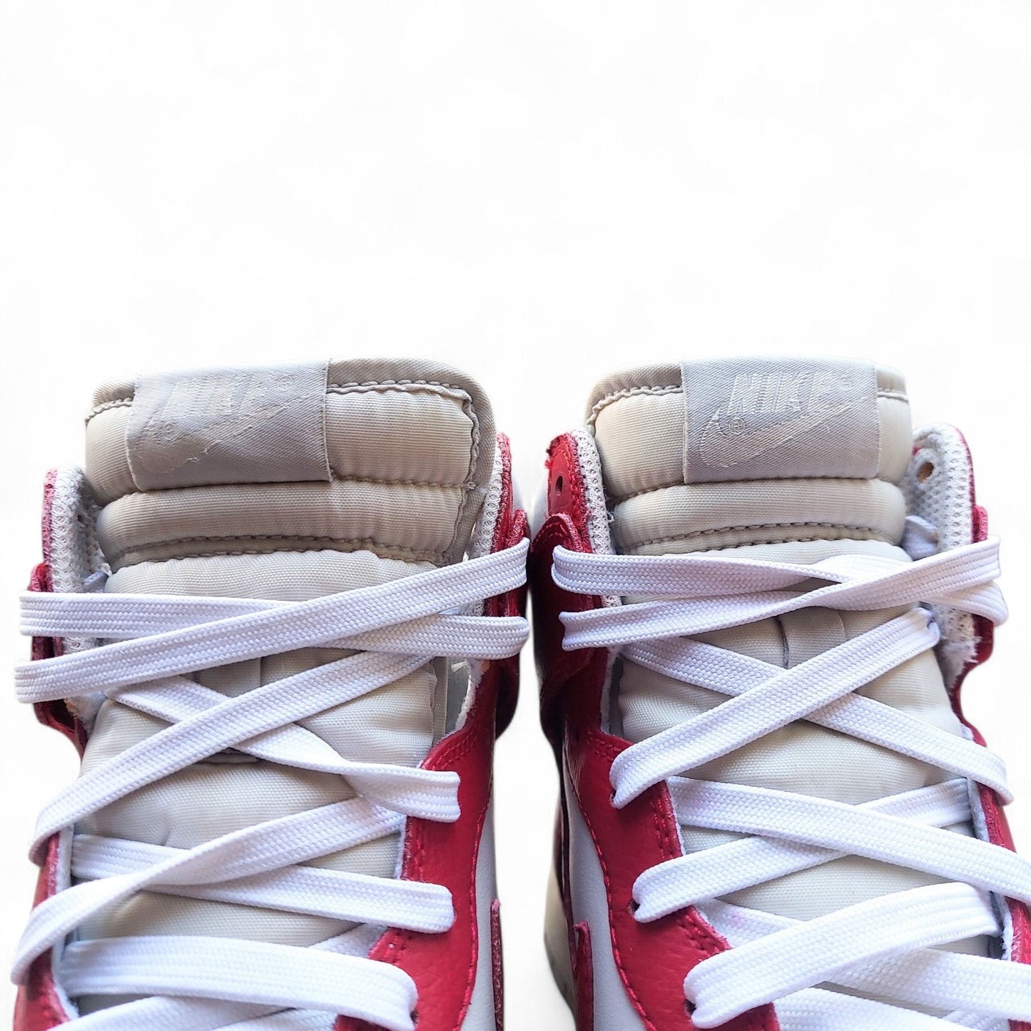 Nike Dunk High Gym Red Neutral Grey Sail Womens 8 Sneakers 407922-602