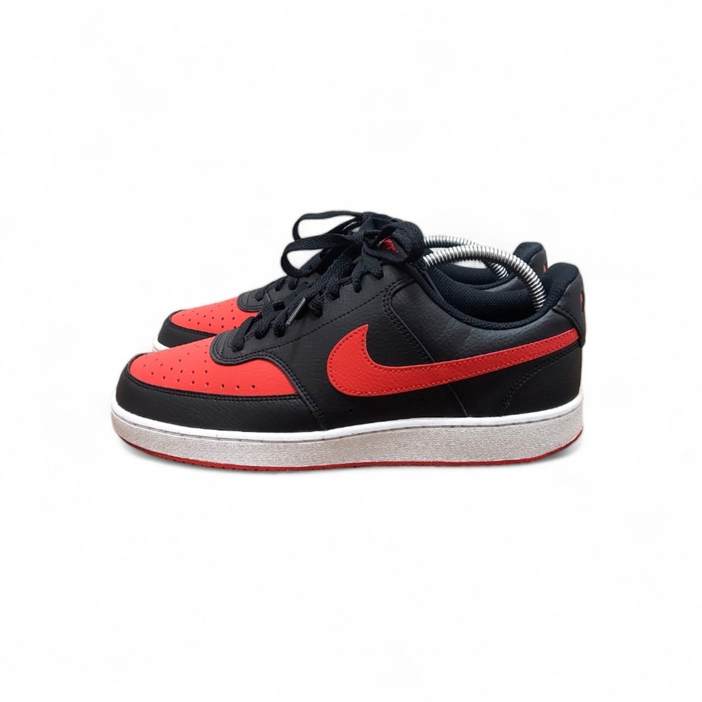 Nike Court Vision Low Black/Red Sneakers - Men's Size 9.5 New Without Box