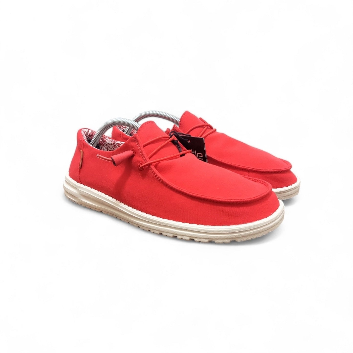 Women's Hey Dude Wendy Loafers Red New, No Box - Larmar's New And Used Products