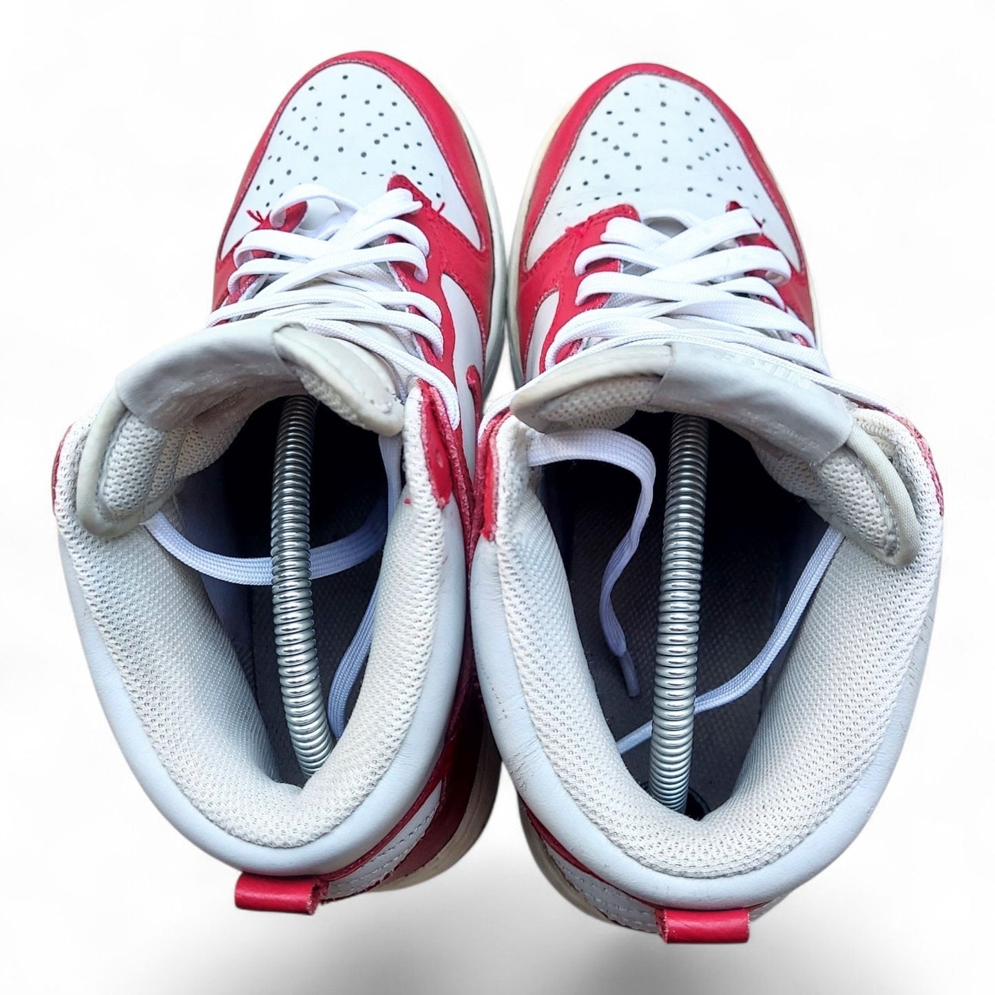 Nike Dunk High Gym Red Neutral Grey Sail Womens 8 Sneakers 407922-602