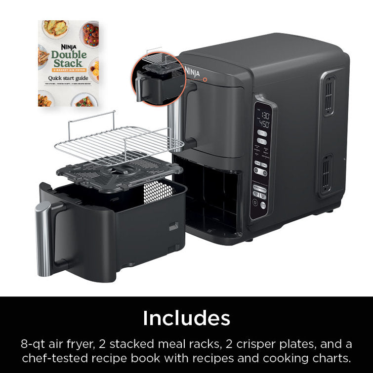 https://assets.wfcdn.com/im/82802715/resize-h755-w755%5Ecompr-r85/3319/331969227/Ninja+SL201+DoubleStack+2-Basket+Air+Fryer%2C+DoubleStack+Technology+Cooks+4+Foods+at+Once%2C+Space+Saving+Design%2C+8+QT%2C+6-in-1%2C+Smart+Finish+%26+Match+Cook%2C+Air+Fry%2C+Broil%2C+Bake%2C+Easy+Meals%2C+Easy+Clean.jpg