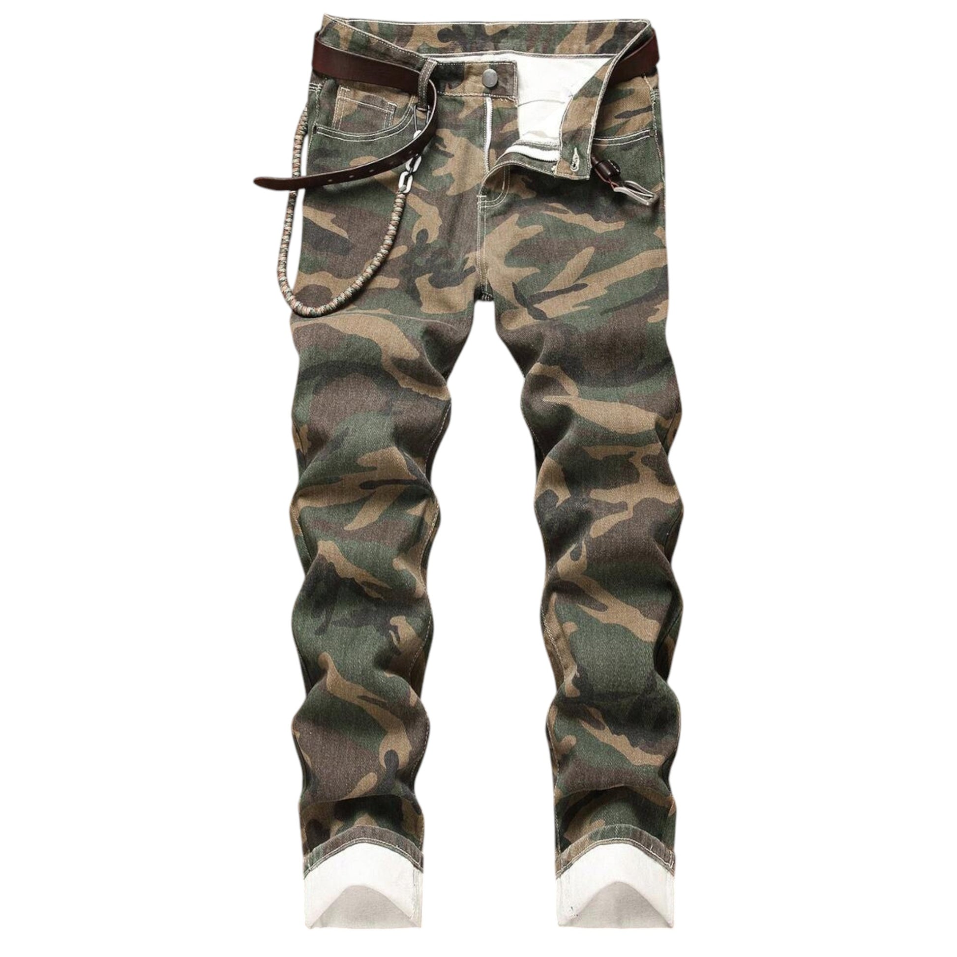 Men's Slim Fit Camouflage Print Jeans - Larmar's New And Used Products