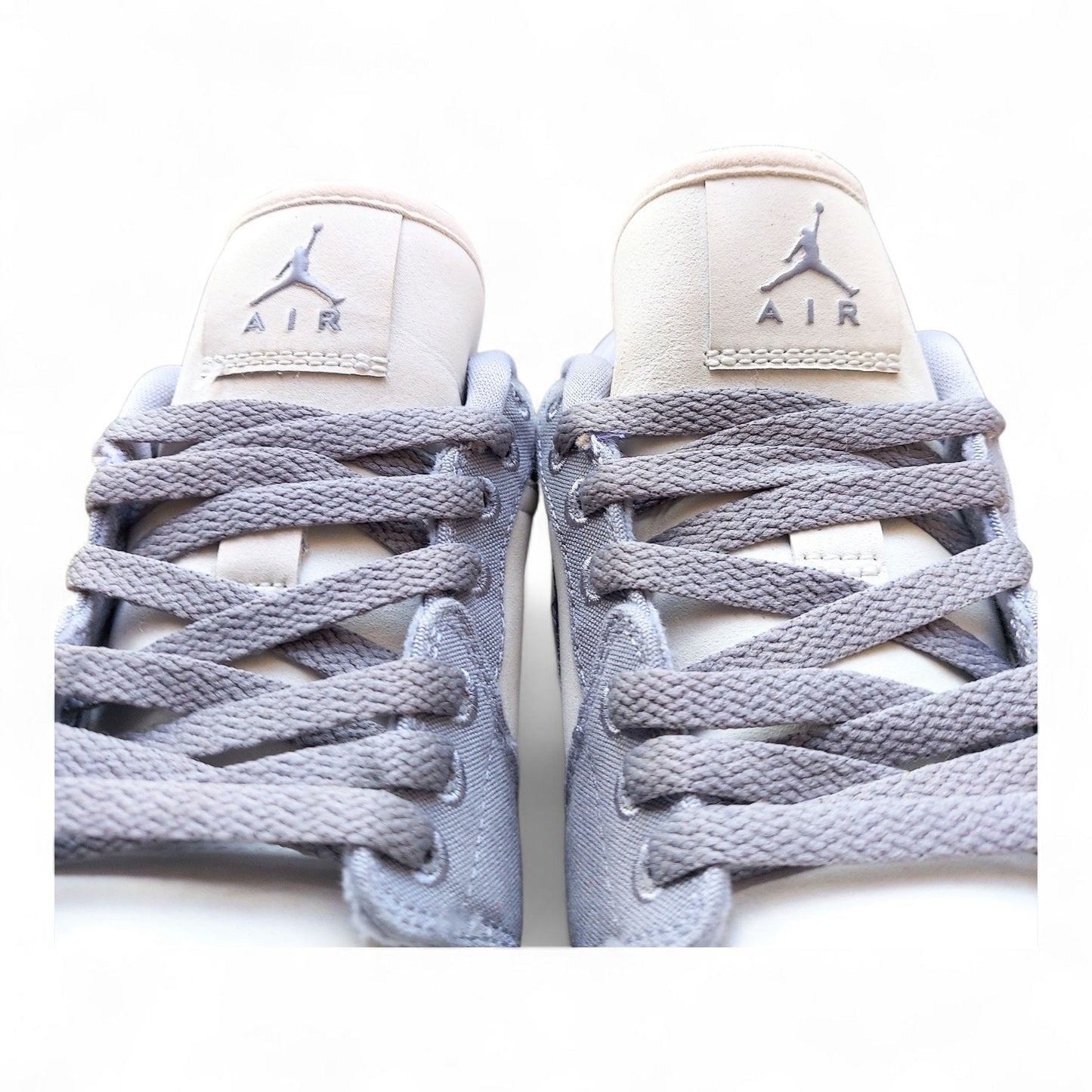 Nike Air Jordan 1 Low Steel Grey Sail Womens 9.5 Mens 8 Sneakers Shoes