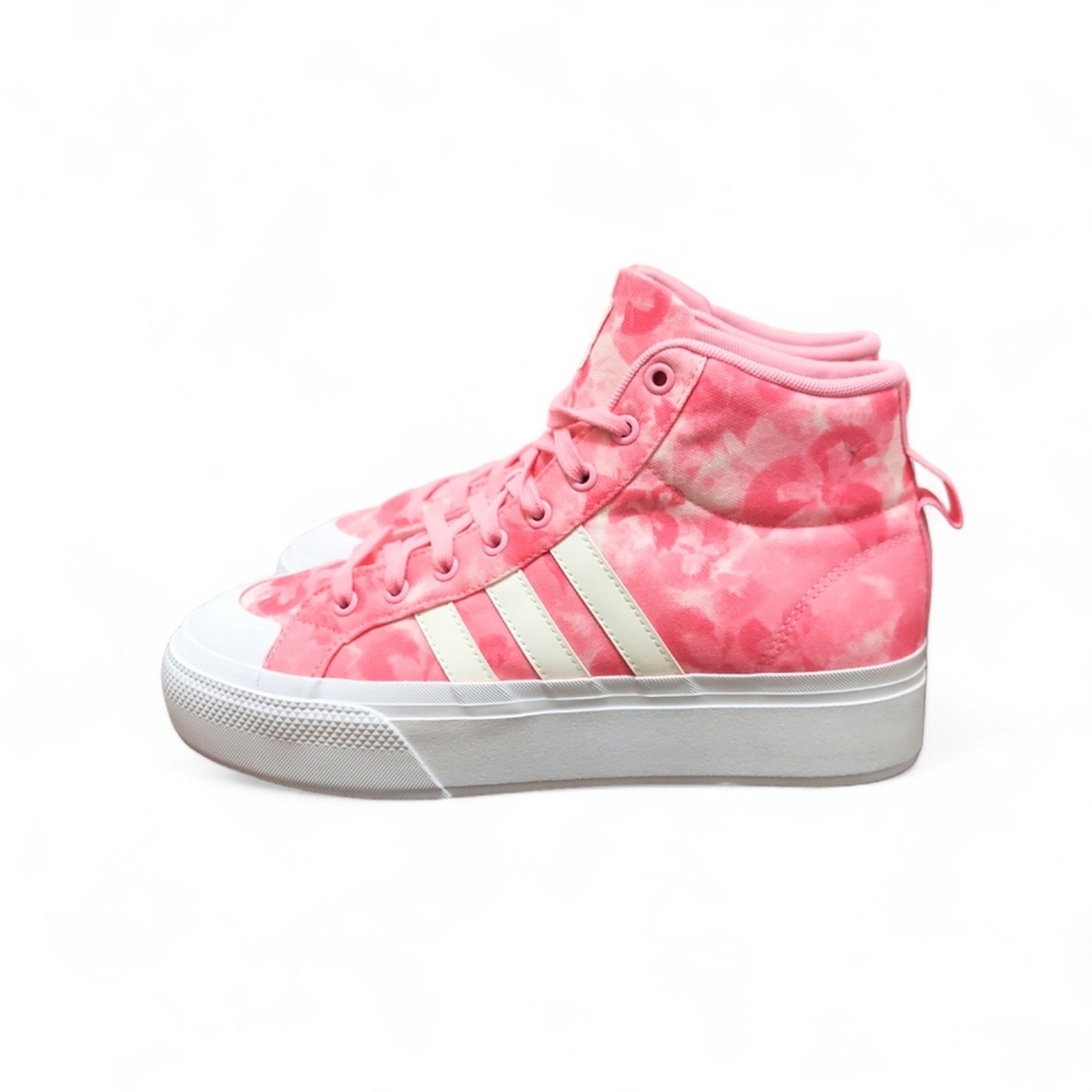 Adidas Bravada 2.0 Pink Mid-Top Platform Fashion Sneakers - Larmar's New And Used Products