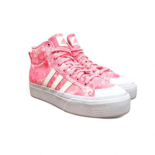 Adidas Bravada 2.0 Pink Mid-Top Platform Fashion Sneakers - Larmar's New And Used Products