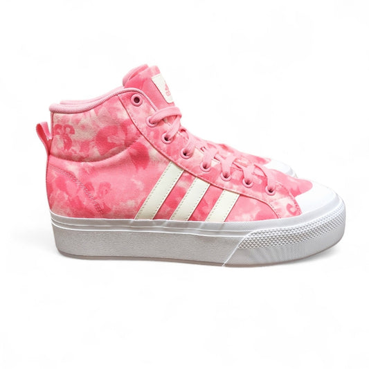 Adidas Bravada 2.0 Pink Mid-Top Platform Fashion Sneakers - Larmar's New And Used Products