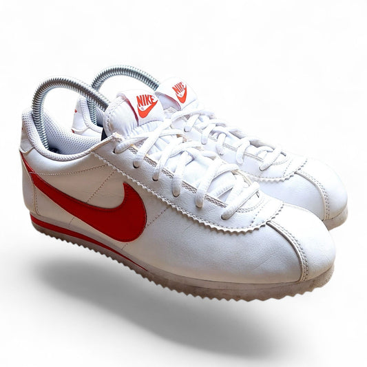 Nike Cortez Red White Leather Youth 6 / Women’s 7.5 Sneakers 749482-103