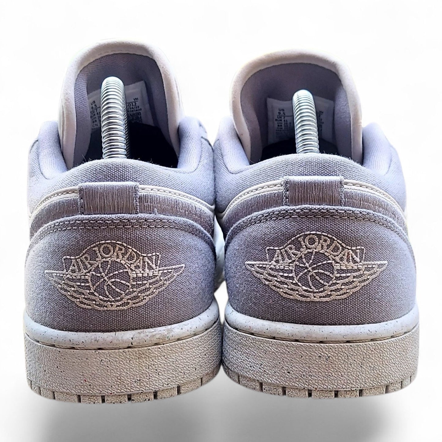 Nike Air Jordan 1 Low Steel Grey Sail Womens 9.5 Mens 8 Sneakers Shoes