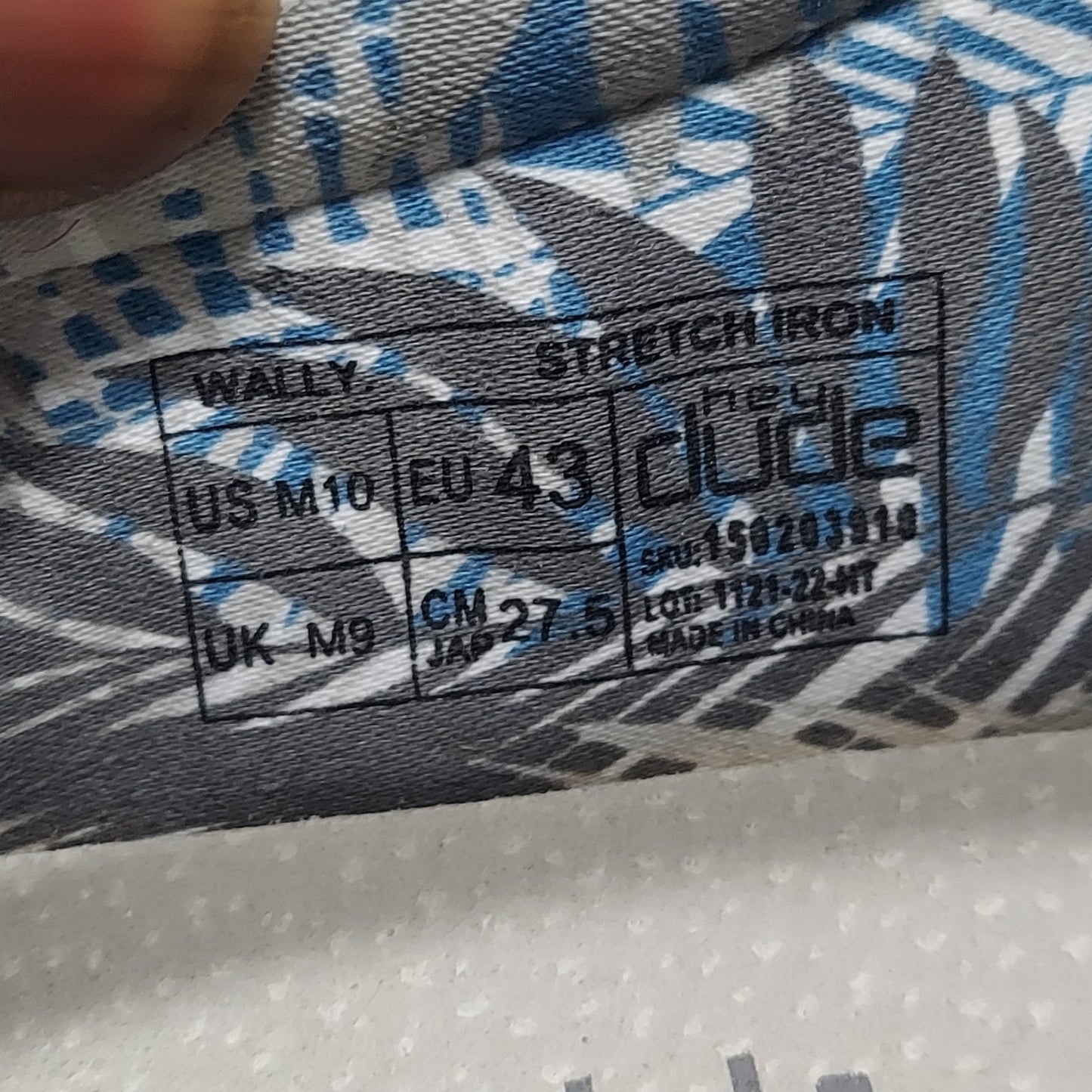 Hey Dude Wally Stretch Iron Men’s Size 10 Lace Up Sneakers Casual Shoes