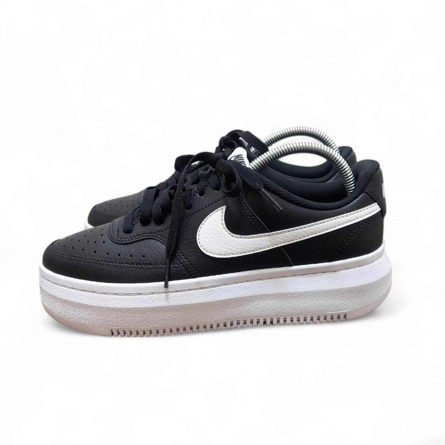 Nike Court Vision Alta Black/White Sneakers - Women's Size 9.5 New Without Box