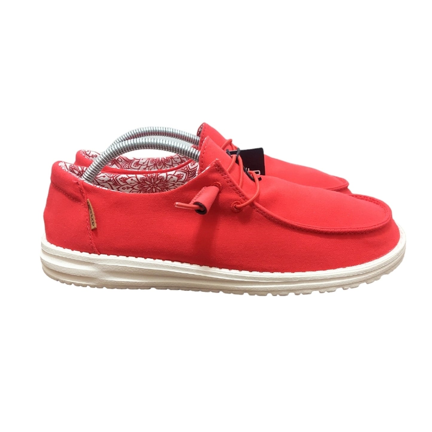Women's Hey Dude Wendy Loafers Red New, No Box - Larmar's New And Used Products