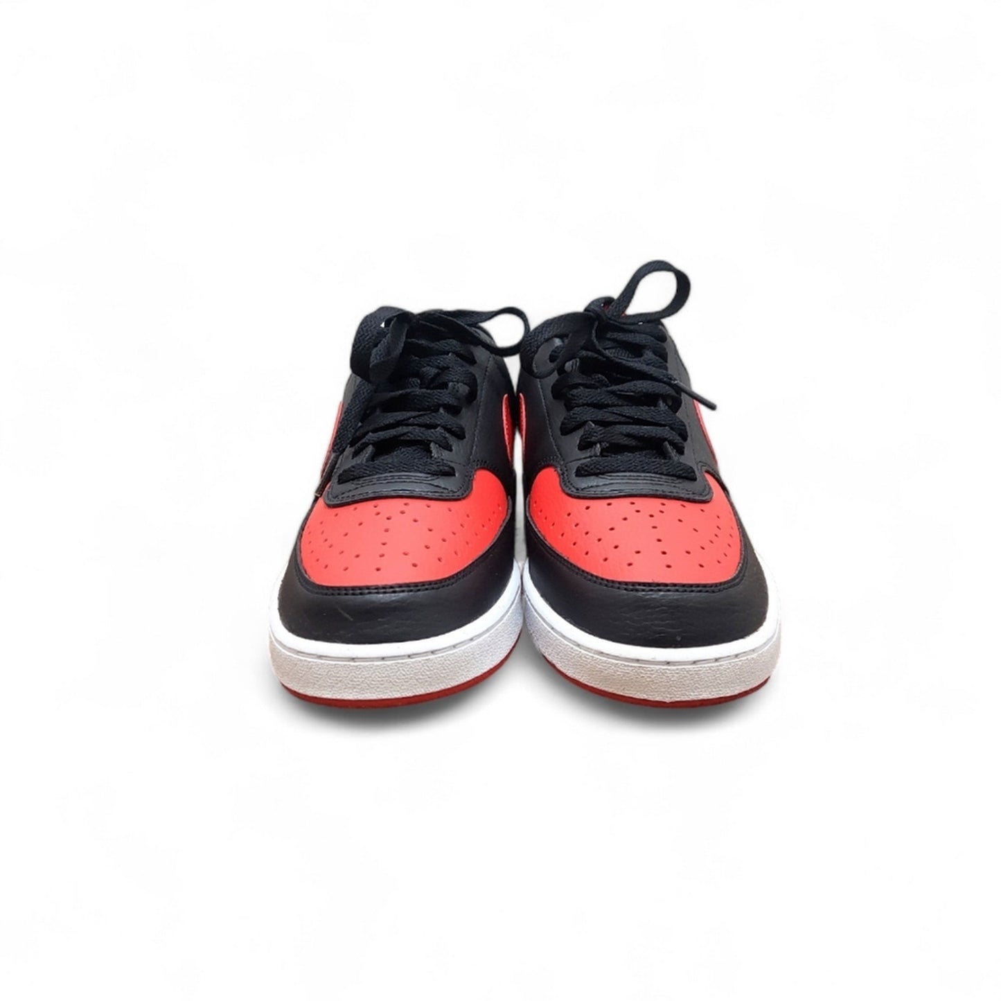Nike Court Vision Low Black/Red Sneakers - Men's Size 9.5 New Without Box